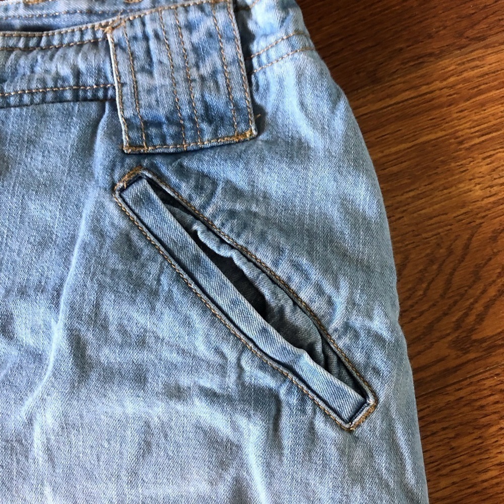 Vintage St. John’s bay 100% cotton button front jean skort in size 10 - Picture 4 of 11